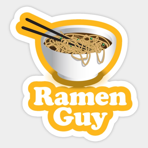 Ramen Guy - Ramen Noodle Sticker by Nonstop Shirts